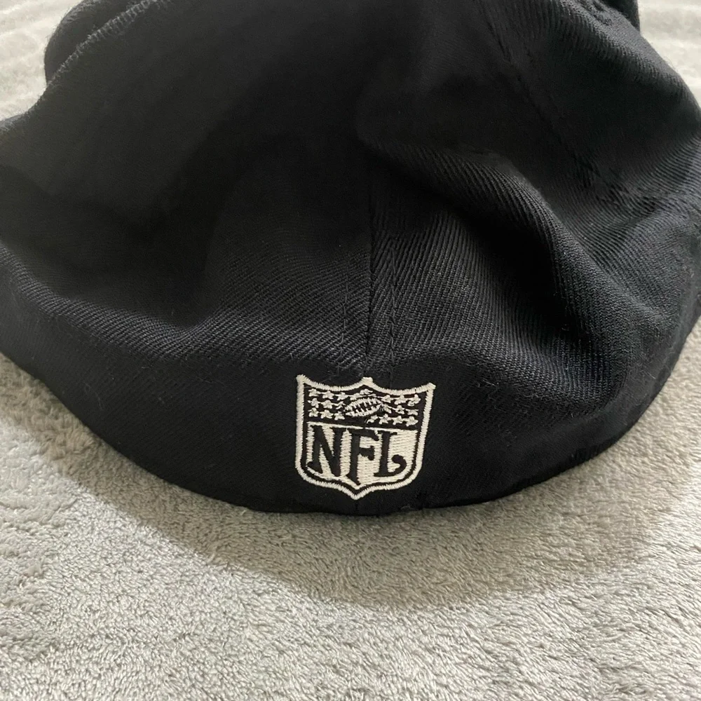 Reebok Headwear Minnesota Vikings Blacked Out Fitted Cap Size 7 3/8 - Picture 6 of 9